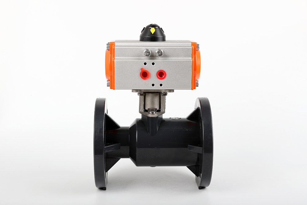 剑河气动法兰一体球阀